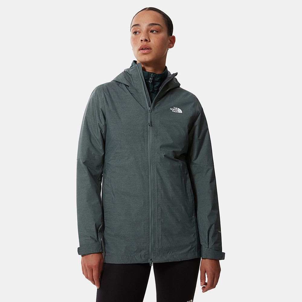 The North Face 3-In-1 Jackets Womens Australia - The North Face Hikesteller Triclimate Dark Green Hi